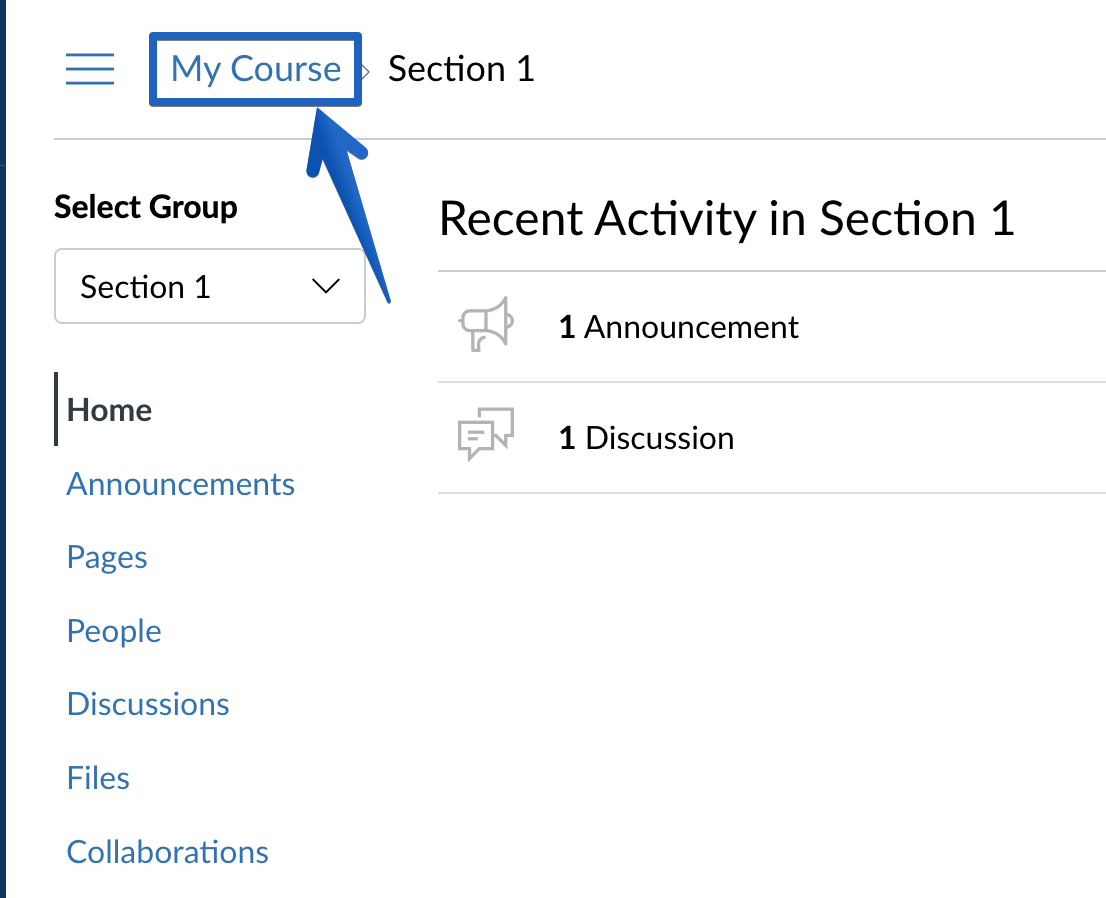 Sections And Groups’ Workspaces In Canvas – UCSB Support Desk Collaboration