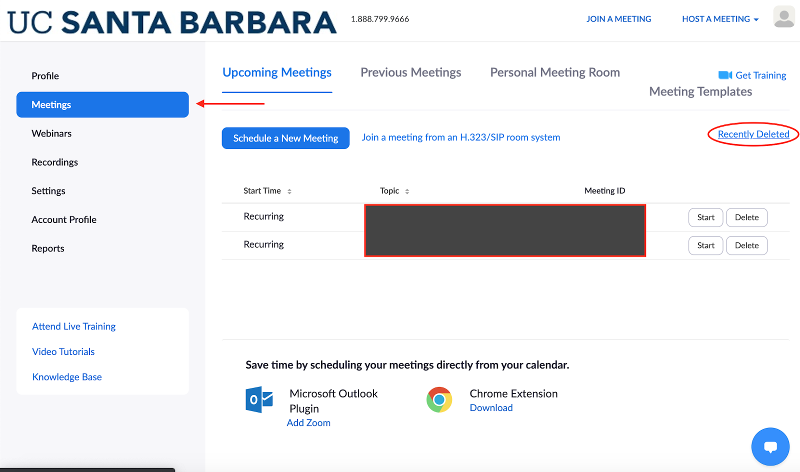 How can I restore a Zoom meeting that was deleted? – UCSB Support